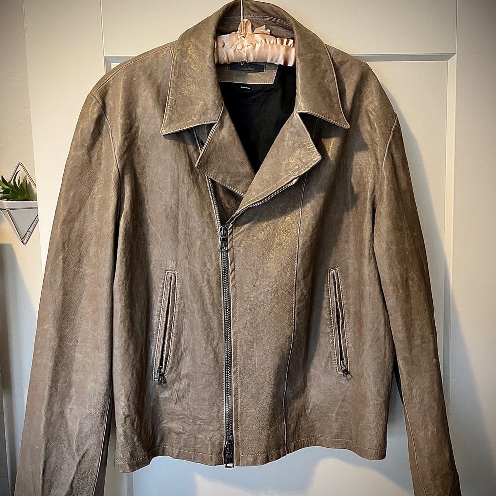 John Varvatos Leather Jacket. Barely worn.